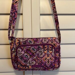 Vibrant Purple Paisley Shoulder Bag